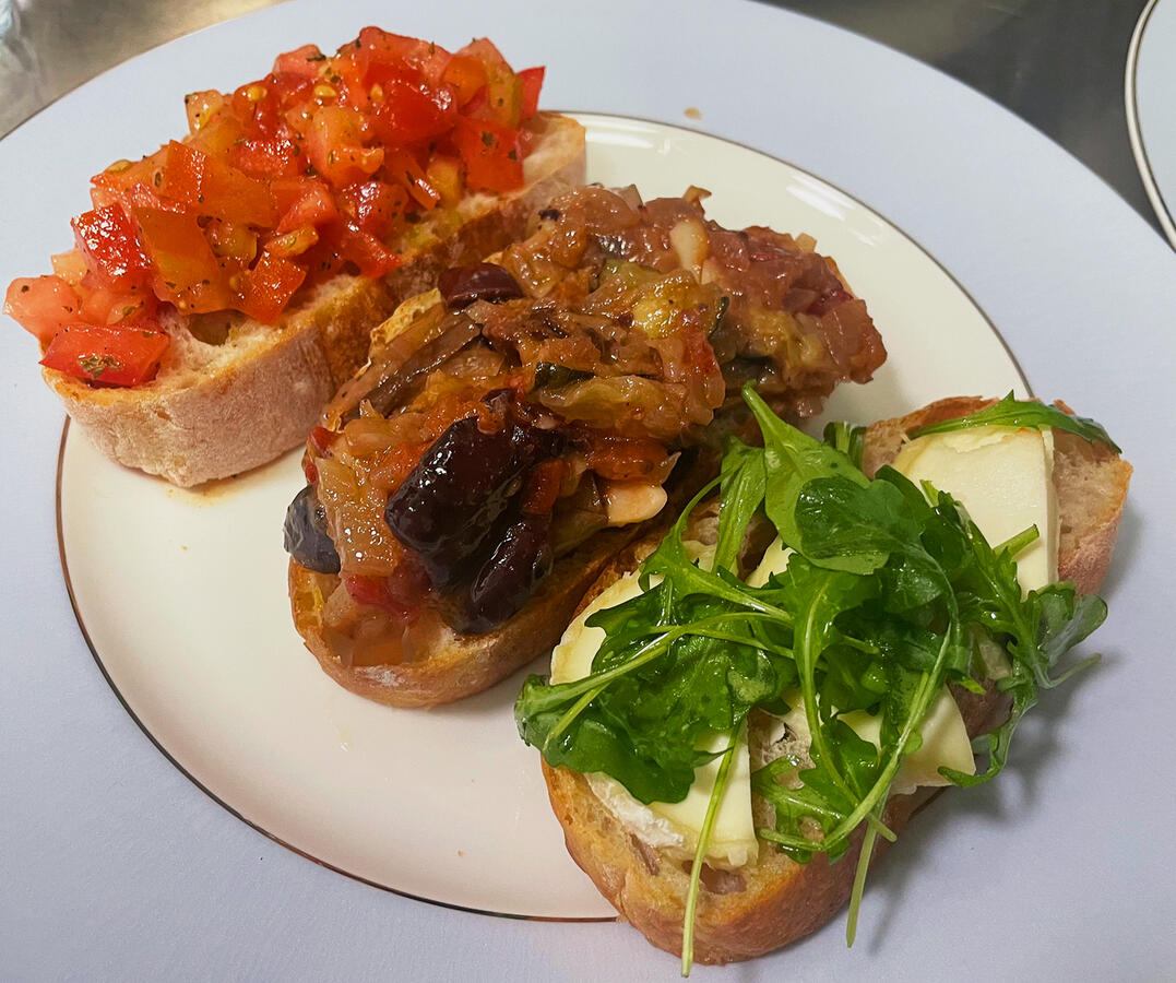 TRIO OF BRUSCHETTA